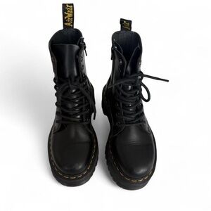 Dr. Martens Jadon Black Leather Lace-Up Boots